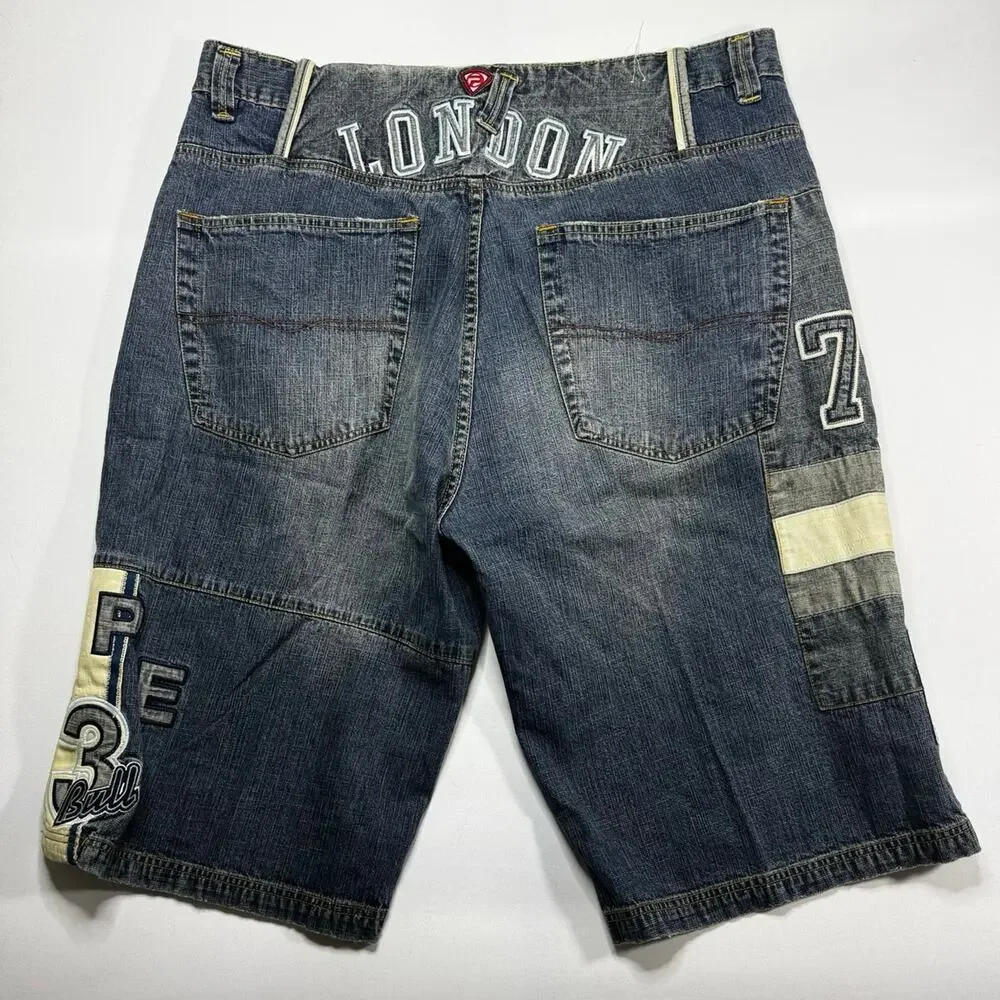 Vintage Y2K Pepe Jeans London Men's 7(UK)3 Denim Shorts - Size 40x14 - Picture 3 of 6